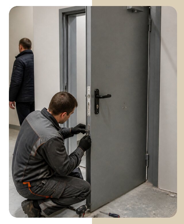 Ремонт противопожарной двери в Таганроге по цене 6618 р. | Дверной